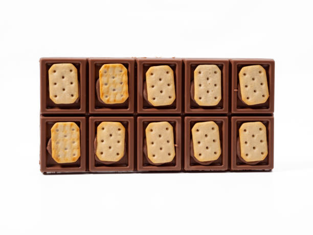 istock Chocolate with cookies on a white background. 1640631882