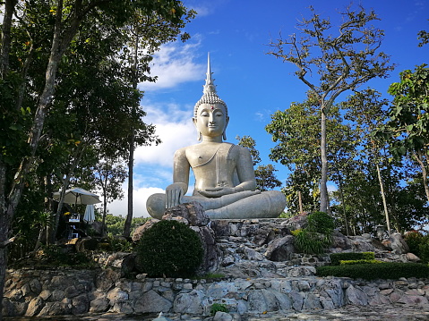 Big Buddha located on the mountain.