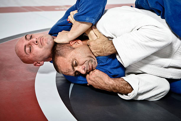 Jiujitsu Submission Hold Stock Photo - Download Image Now - Chokehold,  Jujitsu, Choking - iStock