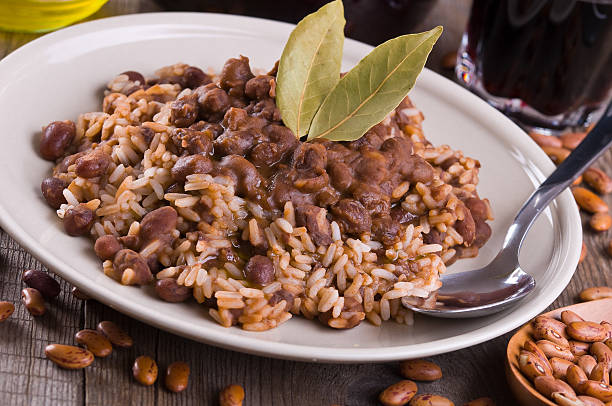 Rice and beans. Rice and beans. kidney bean stock pictures, royalty-free photos & images