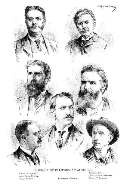 istock Seven Famous Male Authors, 19th Century American Literature 1640653518