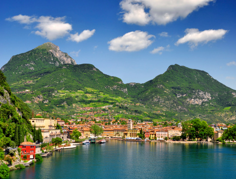 the city of Riva del Garda, Lago di Garda ,Italy 