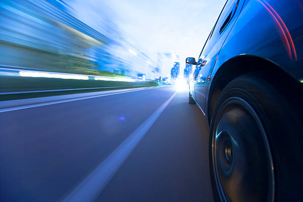 istock Driving in the sunset city. 164066559