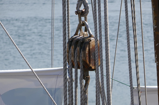 The largest training sailing ship in the world, four-masted barge, windjammer.