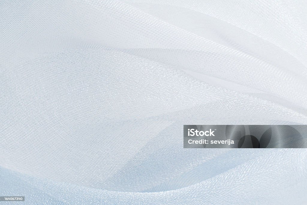 Textura de tecido de organza azul branco - Royalty-free Organdy Foto de stock