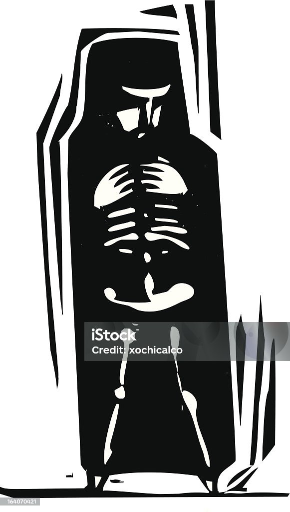 Bones in - Lizenzfrei Menschliches Skelett Vektorgrafik