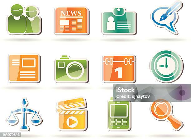 Prostych Ikon Biurowych I Biznesowych Internetu - Stockowe grafiki wektorowe i więcej obrazów Biuro - Biuro, Biznes, Dokument