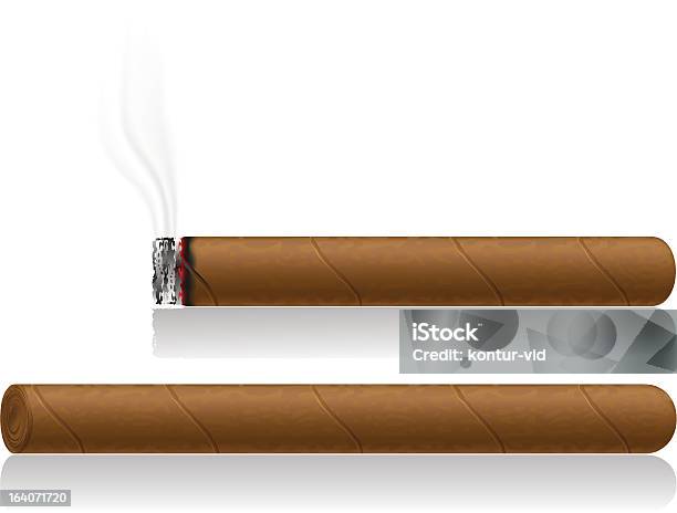 Zigarren Vektorillustration Stock Vektor Art und mehr Bilder von Zigarre - Zigarre, Asche, Bildeffekt