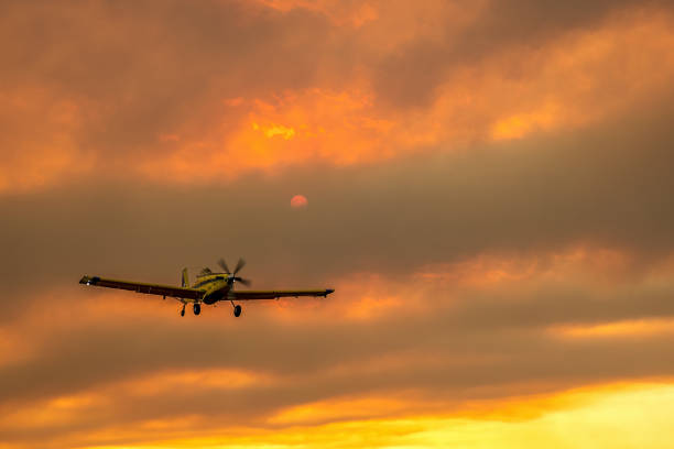 istock Devastating wildfire in Alexandroupolis Evros Greece, Aerial firefighting waterbombing planes, smoke covered the sky, sunset colors 1640782489