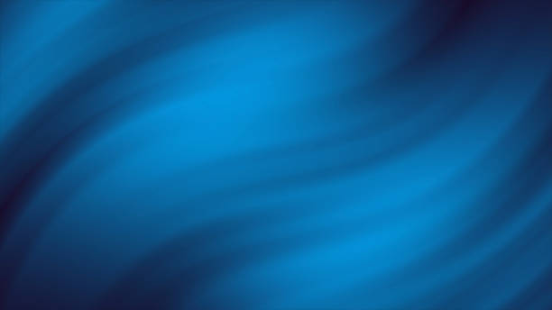 4k abstrakcyjny cyfrowy strumień wody przepływ światła tło projekt materiału. - blue silk focus on foreground abstract zdjęcia i obrazy z banku zdjęć