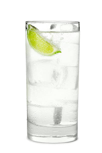 Gin and Tonic or Soda Isolated on White Background Gin and Tonic or Soda Isolated on White Background gin tonic stock pictures, royalty-free photos & images