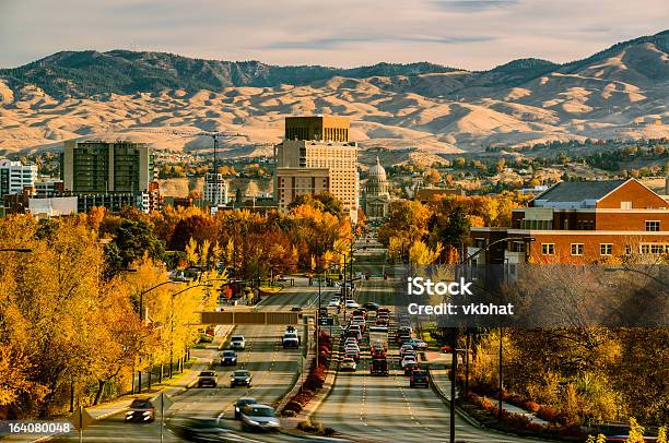 Capitol Blvd Boise Idaho Stock Photo - Download Image Now - Idaho, Boise, Autumn