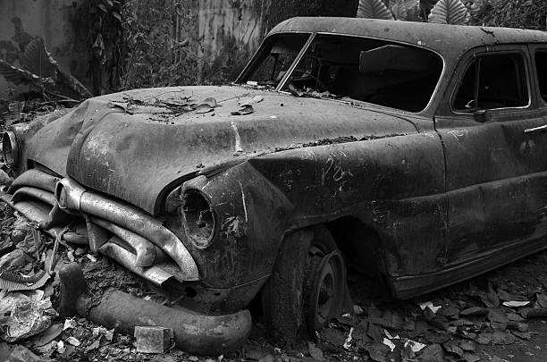 istock Wreckageof a Car 164082122