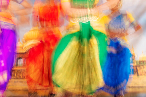 Young Indian Lady Performing Cultural Dance called as Kalbeliya
