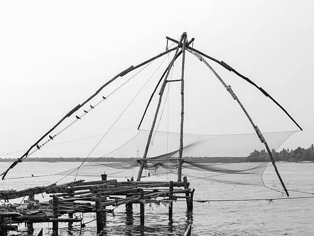 Chinese Fishing Net stock photo