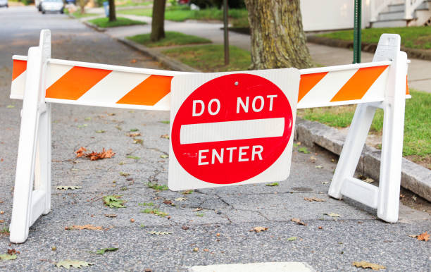 istock Do Not Enter sign signifies restricted access, a barrier against unwanted paths, emphasizing safety, control, and prohibition in its symbolic message 1640846650