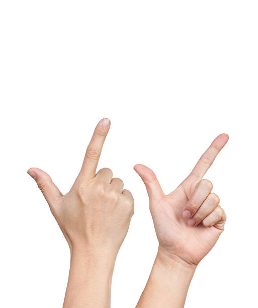 istock asian two hand in action ,isolated on white background 164089185