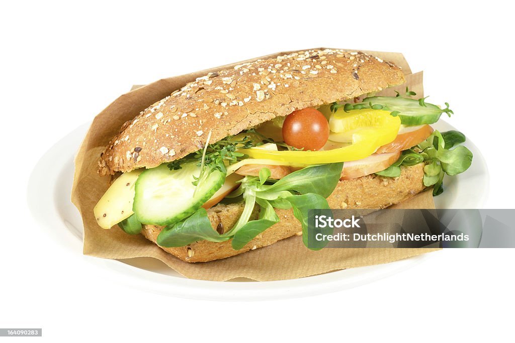 Waldkorn sandwich mit geräuchertem Hühnchen. - Lizenzfrei Abnehmen Stock-Foto