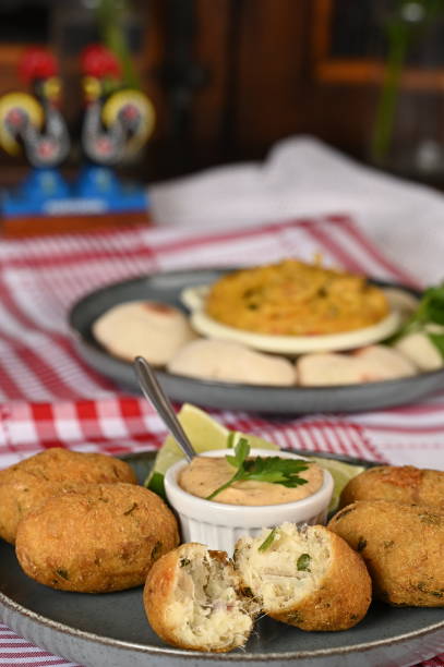 istock Fried codfish fritter typical Portuguese and Brazilian cuisine fish with herbs 1640912930