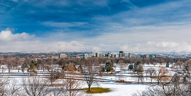 istock Boise city park and skyline winter 164101916