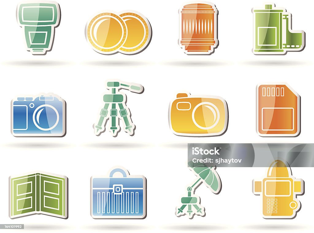 Fotografia ícones de equipamentos - Vetor de Figura para recortar royalty-free
