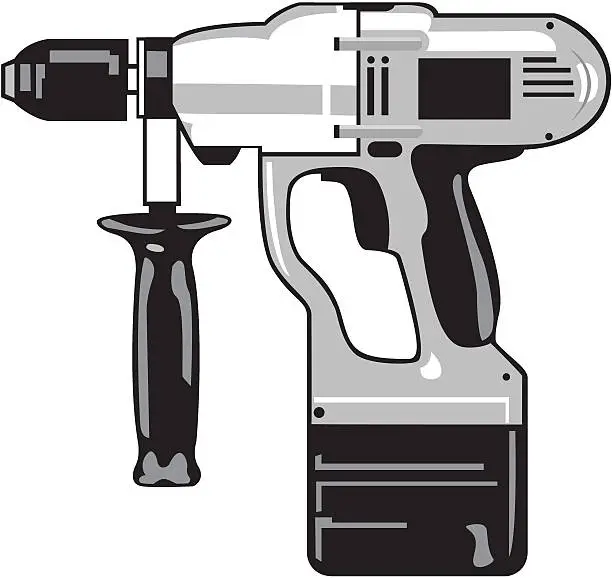 Vector illustration of Drill