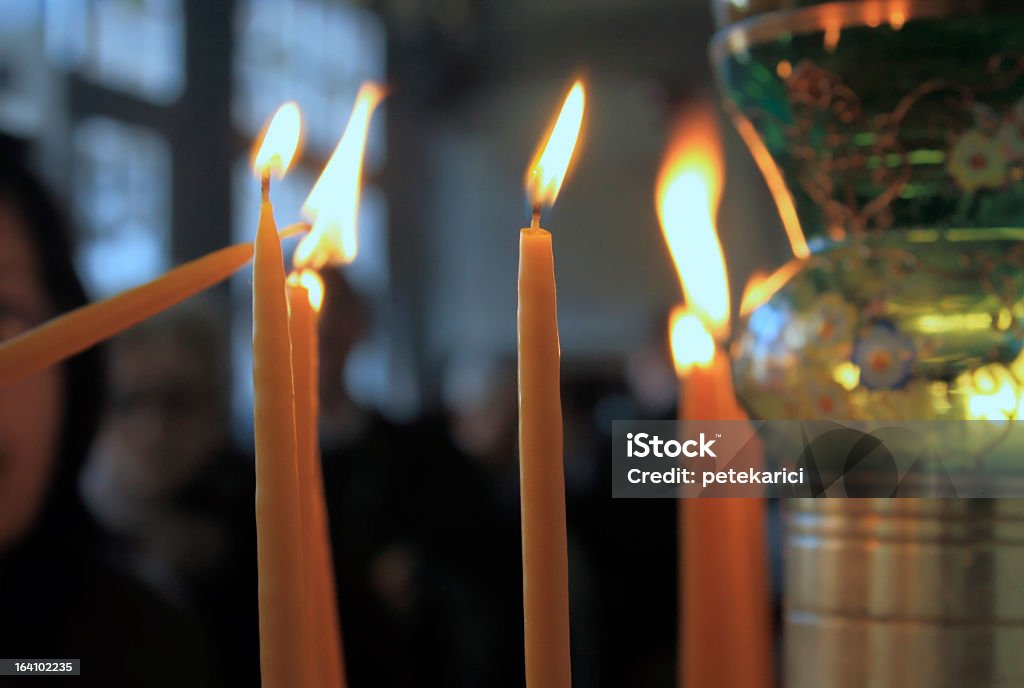 Candles Burning candles. Abundance Stock Photo