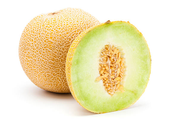 Melon Melon on white background Honeydew Melon stock pictures, royalty-free photos & images