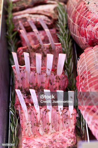 Rack Of Lamb Stock Photo - Download Image Now - Animal, Animal Bone, Butcher's Shop