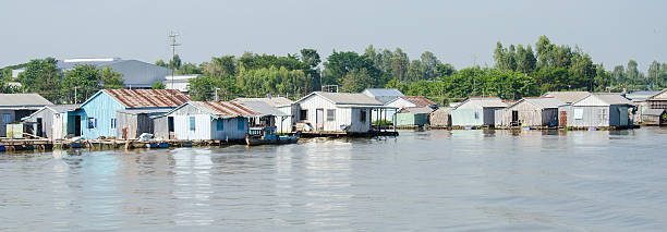 istock Floating village in Mekong Delta, Vietnam 164107311