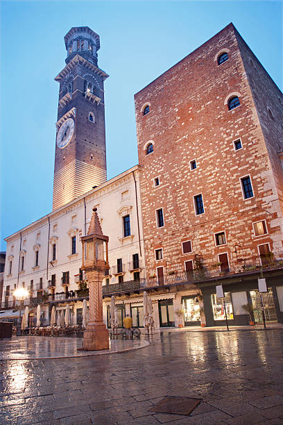 istock Verona -  Piazza Erbe and Lamberti tower 164107639
