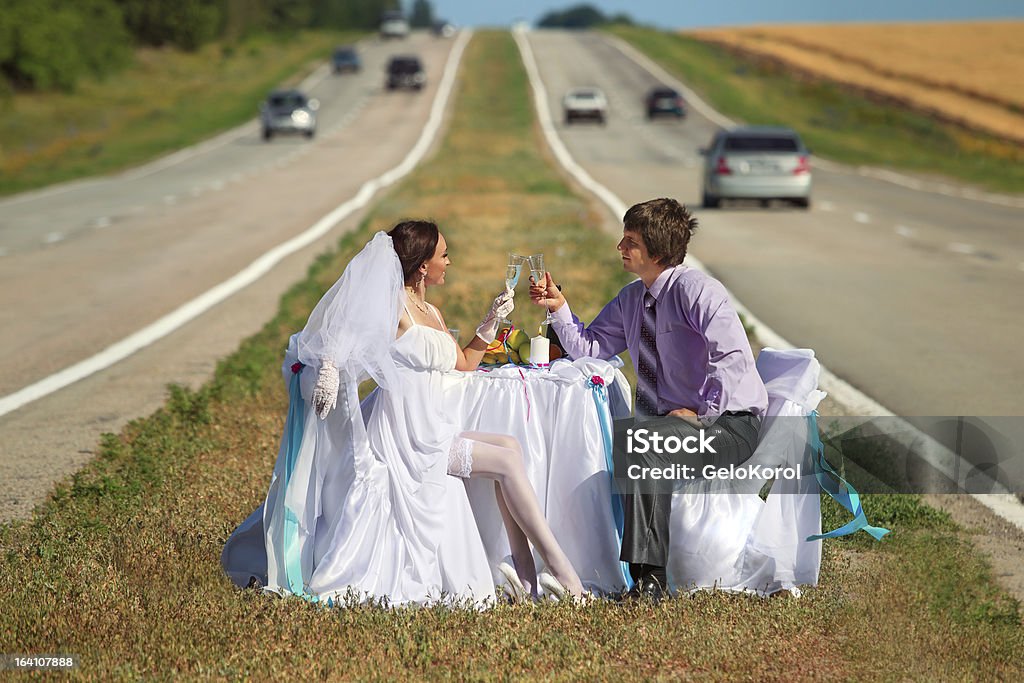 Hochzeit auf der Straße - Lizenzfrei Arrangieren Stock-Foto