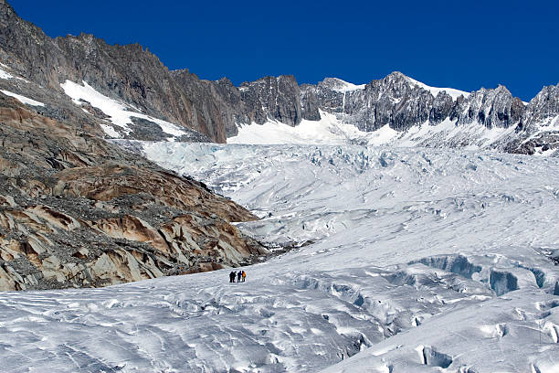 Rhone Glacier stock photo