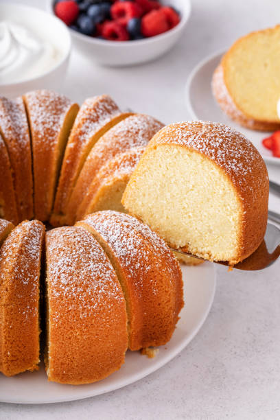 istock Pound cake, traditional vanilla or sour cream flavor 1641095912