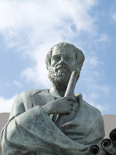 Statue of Aristotle Statue of Aristotle a great greek philosopher aristotle stock pictures, royalty-free photos & images