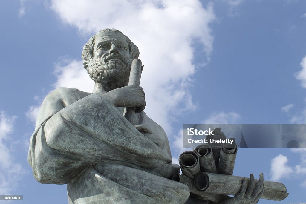 Statue of Aristotle Statue of Aristotle a great greek philosopher Aristotle Stock Photo