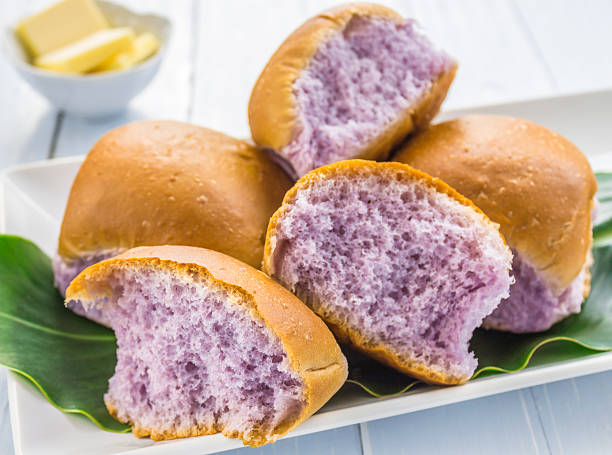 Taro Bread stock photo
