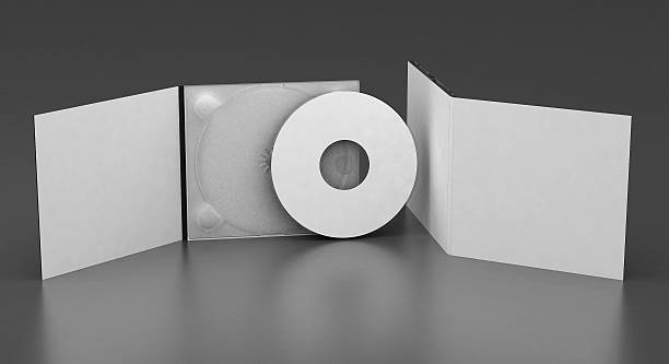 caja de cd plantilla - box white blank computer software fotografías e imágenes de stock