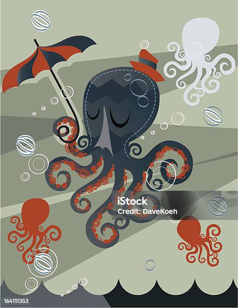 Lovely Day Octopus Stock Illustration - Download Image Now - Animal, Animal Themes, Business