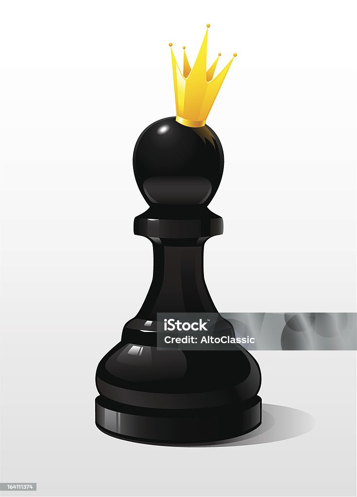 Peça de xadrez. Peão - Vetor de Peão royalty-free