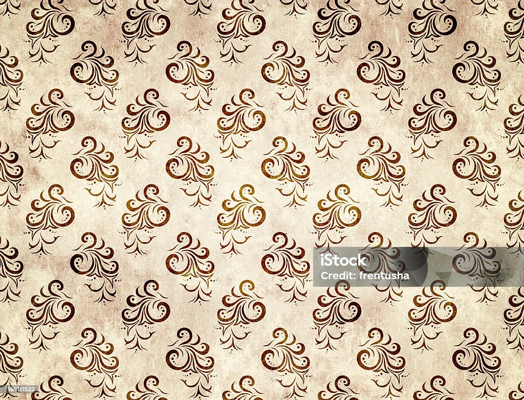 Textura floral papel con decoración - Foto de stock de Antiguo libre de derechos
