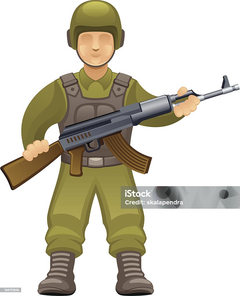 Soldier - Векторная графика Армия роялти-фри