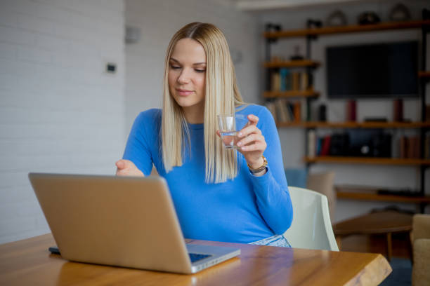istock Young entrepreneur is working from home 1641120818