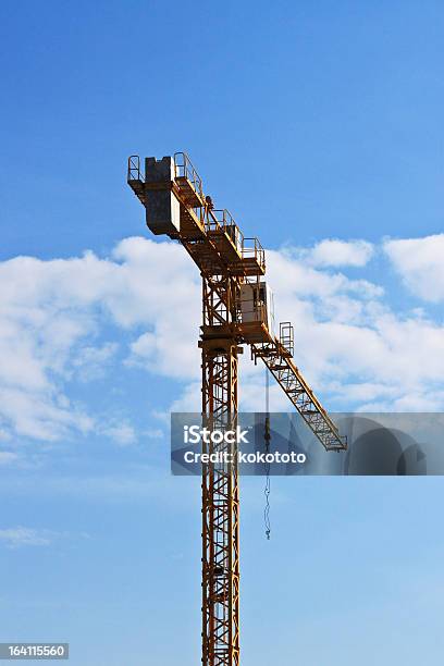 Construction Crane Stock Photo - Download Image Now - Blue, Built Structure, Construction Industry