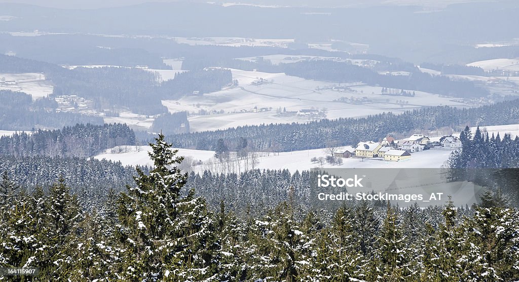 Paisagem de inverno na Áustria - Foto de stock de Inverno royalty-free