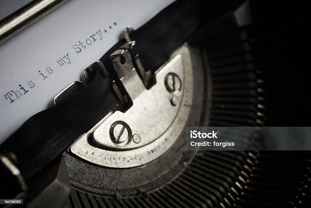 Vecchia macchina da scrivere - Foto stock royalty-free di Acciaio