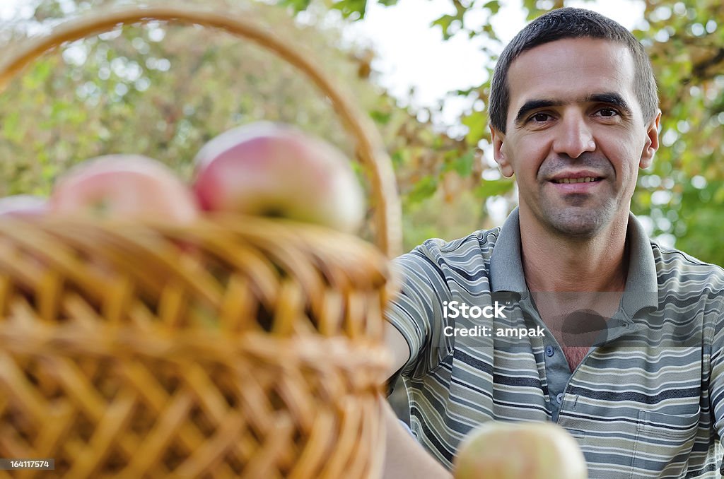 Lächelnd Jungen - Lizenzfrei Apfel Stock-Foto