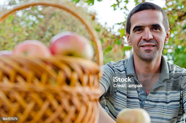 Lächelnd Jungen Stockfoto und mehr Bilder von Apfel - Apfel, Ast - Pflanzenbestandteil, Bauernberuf
