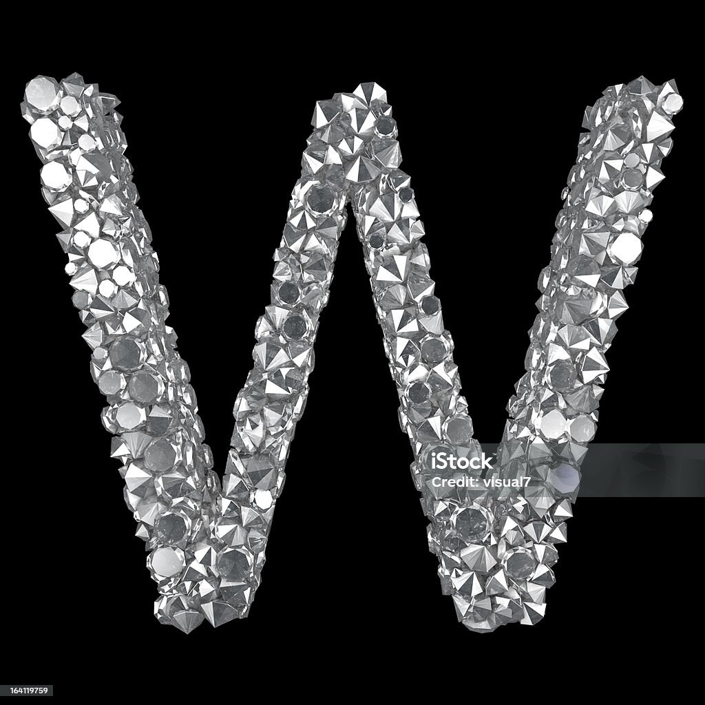 Diamond latina W - Royalty-free Diamante Foto de stock