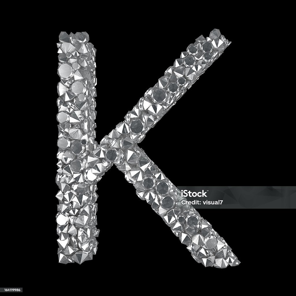 Diamond Letter K Stock Photo - Download Image Now - Alphabet ...